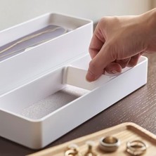 Naque Rın Takı Kutusu - 3 Katlı, Beyaz