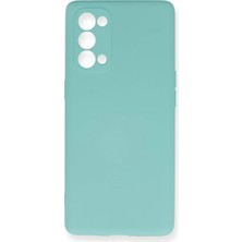 Newface Oppo Reno 5 Pro Kılıf Nano Içi Kadife Silikon - Turkuaz