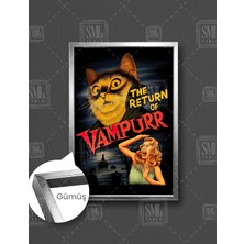 SML Tablo Vampir Kedi Vampir Filmi Parodisi  Dikey Çerçeveli Kanvas Tablo