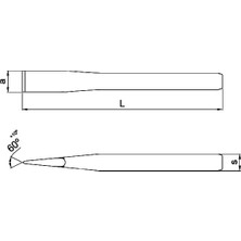 Naque Form Düz Keski 18X150MM