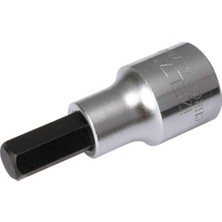 Naque 1107061215 T 15 1/4" Tor x Uçlu Lokma Anahtar, Krom, T15