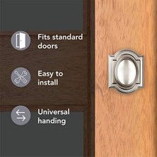 Naque Carnaby Kapı Kolu Yarım Kukla Kapı Kolu Dolap Için Dönmeyen Kapı Kolu, Fransız Kapısı, Mikroban Korumalı Nikel