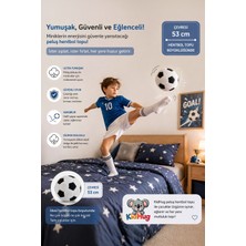 Kidhug Peluş Futbol Topu – Yumuşak Silikon Dolgulu Bebek - Yetişkin - Çocuk Oyuncak Topu | Sessiz, Hafif | 53 cm Çevre