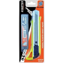 Naque Renkli Plastik Falçata Bıçağı, 18MM, Yedekli, Vakumlu Ambalaj