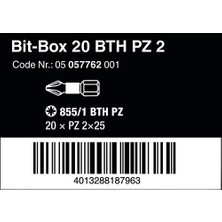 Naque 05057762001 Ürün Seti, Bit-Box Bth Pz 2, 20 Parça, Çoklu, Adet