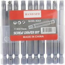 Naque Hand Sfd Torx Uç Seti, T30 75MM, 10 Adet