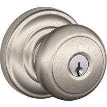 Naque Andover Anahtarlı Giriş Kilidi, Nikel ile F51A ve 619 ve Andover Düğmesi