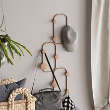 Özgürce Modern Mat Bakır Metal Duvar Askısı, Dekoratif Antre ve Banyo Için