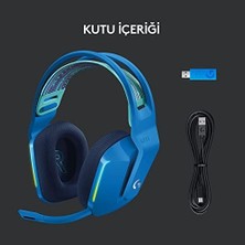 Naque G G733 Lıghtspeed Kablosuz Kulak Üstü Oyuncu Kulaklığı, Lıghtsync Rgb, Blue Voice Mikrofon, Askılı Kafa Bandı, Pro-G Ses Sürücüleri, 29 Saat Pil Ömrü, Mavi