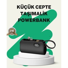 2000MAH Mini Powerbank Dahili Konektörlü Pd 20W