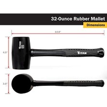 Naque Titan 63232 32OZ (2 Lbs) Kauçuk Tokmak