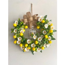 Özgürce Şık Kapı Süsü Çelenk, Renkli ve Zarif Ev Dekoru