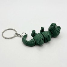 Atatuğ Hediyelik Hareketli Timsah Figürlü 3D Tasarım Anahtarlık ve Stres Oyuncağı (Fidget)