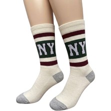 New York (Ny) Nakışlı Tasarım Soket Çorap