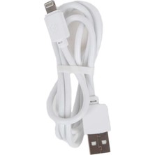 Naque Z-38 USB Şarj Kablosu ile Uyumlu Beyaz Silikon 1 Metre Hızlı Şarj Destekli Şarj Kablosu