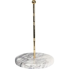 Özgürce Mermer ve Pirinç Detaylı Dekoratif Havluluk, Şık ve Fonksiyonel Tasarım