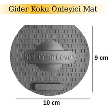 Naque Lavabo Kötü Koku Giderici Önleyici Silikon Mat Sızdırmaz Lavabo Tıkacı Lavabo Tıpası Evye Kapağı Gri