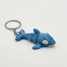 Atatuğ Hediyelik 3D Baskılı Hareketli Orca Balinası Anahtarlık ve Stres Oyuncağı