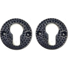 Senka Antika Tarz Dekoratif Pirinç Oda Kilit Rozeti - 49MM, Oksit