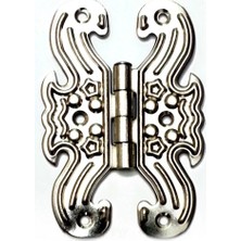 Senka Dekoratif, Kelebek Menteşe - Büyük, Nikel, 1 Adet