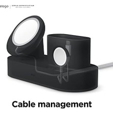 Naque Elago Ms Şarj Istasyonu 2 15, 14, 13, 12 ile Uyumlu Magsafe ile Uyumlu Airpods Pro 2 ve Pro, Airpods 3 ile Uyumlu, ile Uyumlu [kablolar Dahil Değildir] (Siyah)