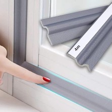 Naque Pencere Hava Sızdırmazlık Bandı, 2 Adet 4 Metre Kendinden Yapışkanlı Premium Ses Yalıtım Şeridi, Kapı ve Pencereler Için Etkili Çözüm