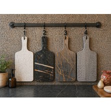 Özgürce Şık ve Modern Dekoratif Ahşap Sunum Tahtası, Mutfağınıza Zarafet Katın