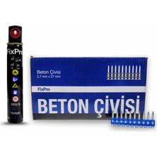 FİXPRO Fixpro 27 mm Beton Çivisi 1 Kutu (Gaz Dahil)