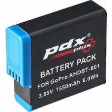 PDX,AHDBT-801-HERO 5, Hero 6, Hero 7, Hero 8 ile Uyumlu Aksiyon Camera Bataryası.