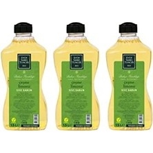 Naque Doğal Zeytinyağlı Sıvı Sabun Çeşme Limonu Sıvı Sabun 1500 ml x 3