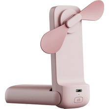 Aecooly PF01 Katlanabilen 3 Kademeli Portatif Soğutucu El Fanı Pembe