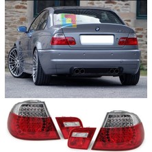 X Power Tuning Bmw E46 Sedan 2003.2005 Uyumlu Kırmızı Beyaz LED Stop