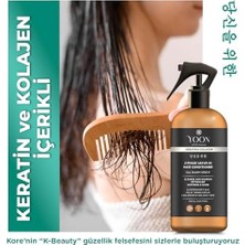 Naque Yoon 2'si 1 Arada Kolajen & Keratin Içeren Saç Spreyi, Elektriklenme Önleyici ve Kolay Tarama Spreyi, Paraben ve Sülfat Içermeyen Vegan Saç Bakım Spreyi 250ML