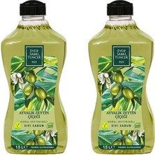 Naque Doğal Zeytinyağlı Sıvı Sabun Ayvalık Zeytin Çiçeği 1500 ml Pet Şişe x 2