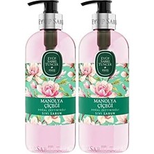 Naque Doğal Zeytinyağlı Sıvı Sabun Manolya Çiçeği 500 ml x 2 Adet