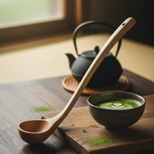 Naque Deconox Doğal Ahşap Küçük Ağızlı Sos ve Çorba Kepçesi – Uzun Saplı Çizmez Isıya Dayanıklı Ahşap Kepçe | Tencere Dostu Pişirme, Servis ve Karıştırma Kaşığı | Mutfak Gereci