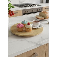 Bambu Döner Standlı Sunumluk - 28 cm