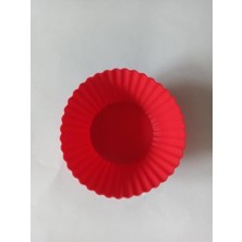 Naque Silikon Muffin Kalıbı, Düz – 6’lı Paket Isıya Dayanıklı Yapışmaz (1)