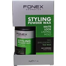 Naque Fonex Saç Şekillendirici Toz Wax Mat Görünüm 20 Gr.