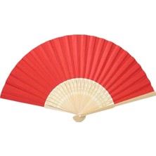 Sb Shopping Ahşap Kırmızı Kağıt Yelpaze 12'li Paket