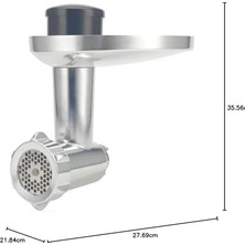 Naque Kenwood Kıyma, Sosis ve Içli Köfte Aparatı KAX950ME - Mutfak Şefi Aksesuarı, 4 Kanatlı Bıçak, Metal Salyangoz ve Tepsi, 2 Sosis Doldurucu ve Kebbe Başlığı (Tüm Chef Mutfak Makineleri Için Uygun)