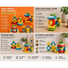 3D Boyuthane Renkli Geometrik Denge Oyunu – 3D Baskı Zeka & Tasarım Oyuncak Seti
