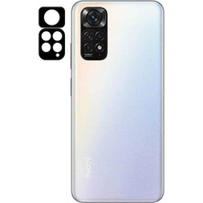 Naque 11 Pro 5g ile Uyumlu 2 In 1 3D Kamera Lens Koruma Camı Siyah