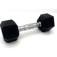 Alin Sport 2,5 kg Kauçuk Profesyonel Olimpik Hex Dumbbell ( Hex Dambıl - Altıgen Dambıl )