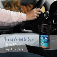 Naque Any Morning 380 ml Paslanmaz Çelik Termos Mug, Çift Katmanlı, Sızdırmaz Kapaklı, Siyah BA21522