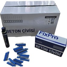 FİXPRO Fixpro 27 mm Beton Çivisi 1 Koli (Gaz Dahil)