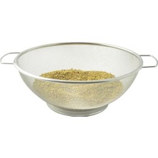 Naque Busstier Metal Süzgeç, Paslanmaz Çelik, Çok Amaçlı ve Dayanıklı Tasarım, Ergonomik Saplı, Makarna, Sebze ve Meyve Için Ideal, Kolay Temizlik, Mutfak Için Şık ve Pratik (22 Cm)