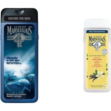 Naque Le Petit Marseillais Duş Jeli Men Serisi Mineral ve Sedir Ağacı (400 Ml) ve Le Petit Marseillais Organik Vanilya Sütü Duş Jeli (400 Ml)