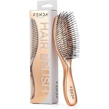 Naque Fenda Profesyonel 4 Pinli Slim Bronz Saç Fırçası