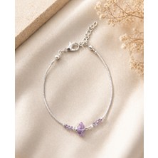 Derin's Design Art Gümüş Kaplama Doğal Taşlı Bileklik